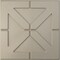 Ekena Millwork 19 5/8in. W x 19 5/8in. H Xander EnduraWall Decorative 3D Wall Panel Covers 2.67 Sq. Ft. WP20X20XACSV - alternate 1